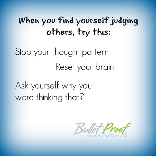 Judging others